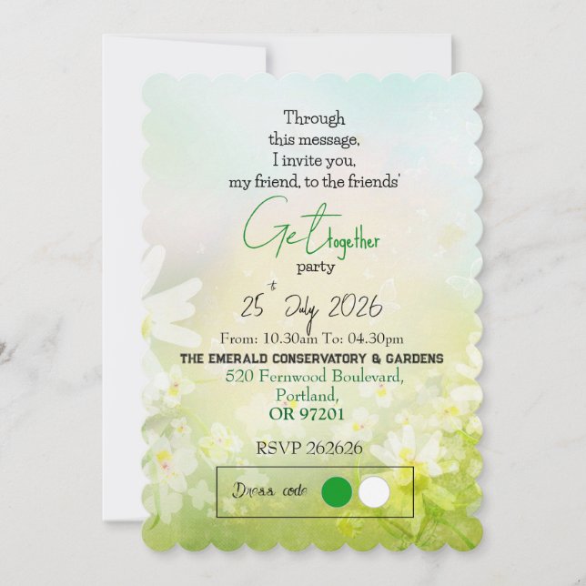Invitación Primavera Amistosa  (Anverso)