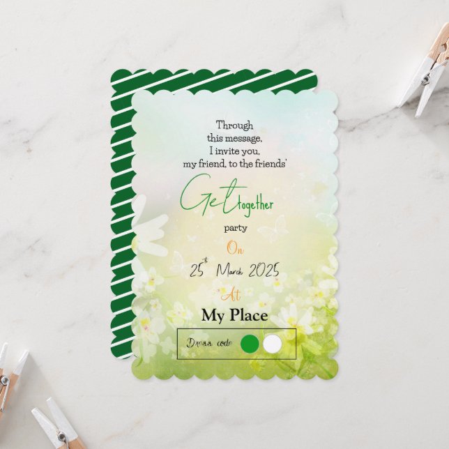 Invitación Primavera amistosa (Anverso/Reverso In Situ)