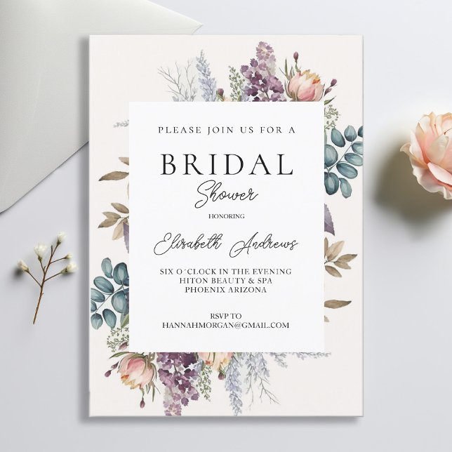 Invitación Primavera Botánica de acuarela (Subido por el creador)