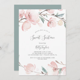 Invitación Primavera Cerezo Blossom Dulce Cumpleaños