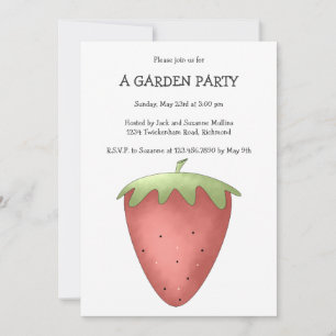 Invitación Primavera de bienvenida ・ Fresa