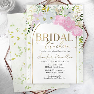 Invitación Primavera de flores silvestres Bridal Luncheon Bri