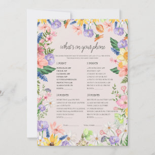 Invitación Primavera de flores silvestres qué hay en tu tarje