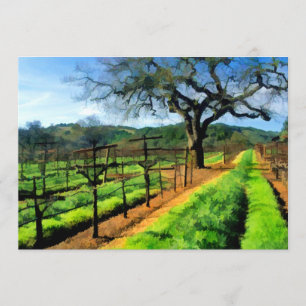 Invitación Primavera en el viñedo