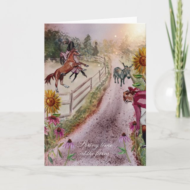 Invitación primavera en la granja #1 (Anverso)