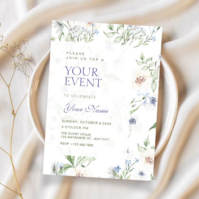 Invitación Primavera floral (Subido por el creador)