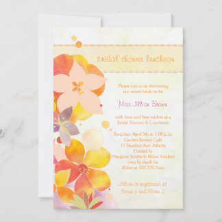 Invitación Primavera Floral Bridal Shower Luncheon