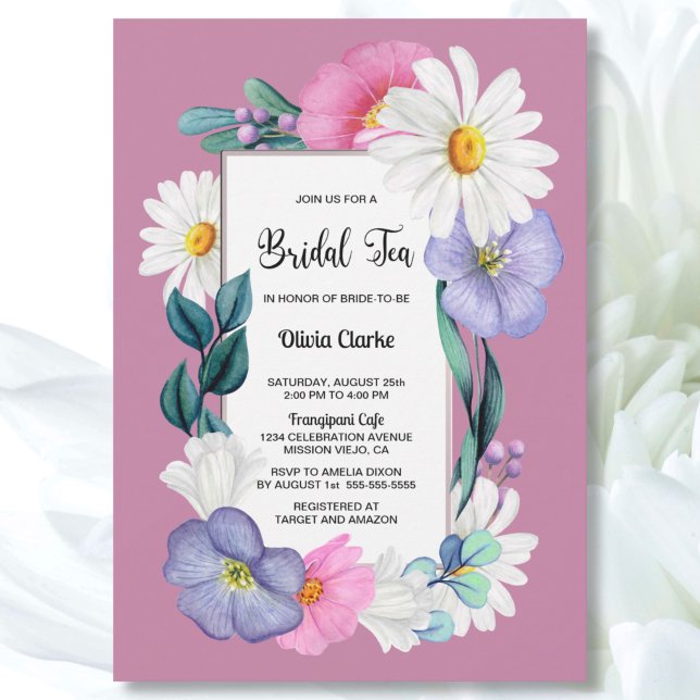 Invitación Primavera Floral Bridal Tea Bridal Shower (Subido por el creador)