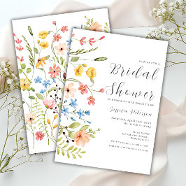Invitación Primavera Floral Elegante Jardín Ducha Bridal