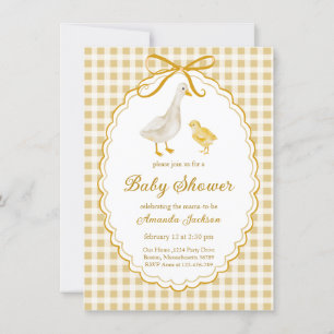 Invitación Primavera madre de la ganso y el zumbido de Baby S