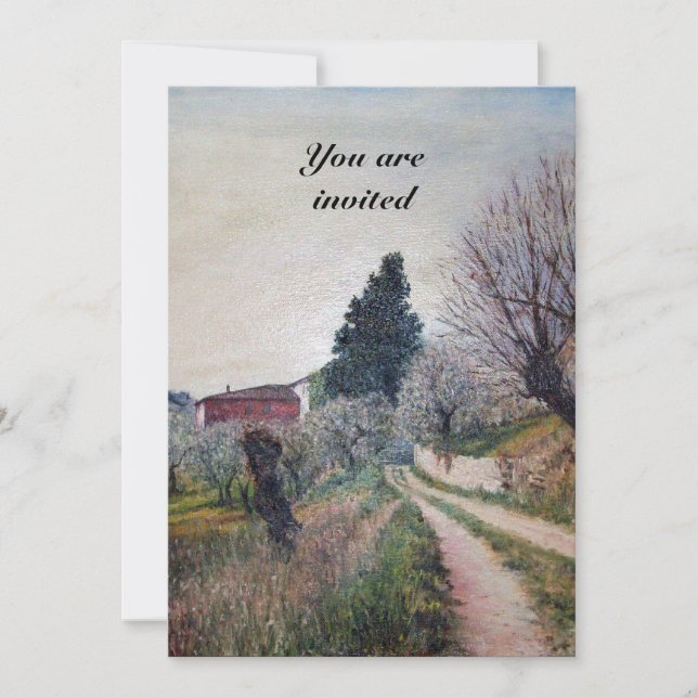 Invitación PRIMAVERA MÁS TEMPRANA EN EL Paisaje VERNALÉS/Tosc (Anverso)