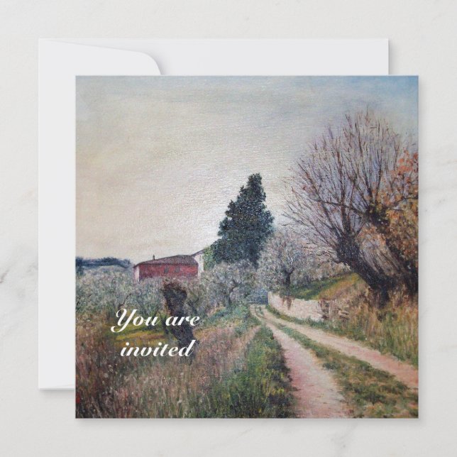 Invitación PRIMAVERA MÁS TEMPRANA EN EL Paisaje VERNALÉS/Tosc (Anverso)