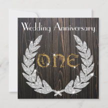 Primer Aniversario de Boda | Madera Rústica y Oro