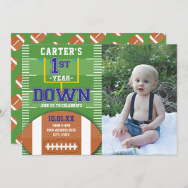 Invitación Primer año de la foto de primer cumpleaños de los 