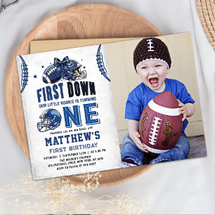 Invitación Primer año de la foto del primer cumpleaños del fú
