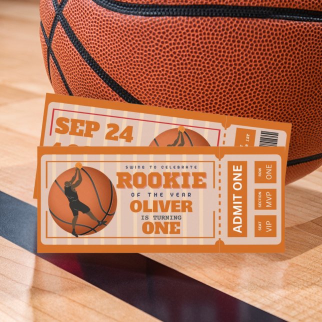 Invitación Primer año de vacaciones de baloncesto (Subido por el creador)