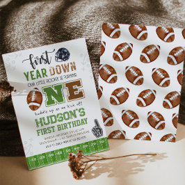 Invitación Primer año del primer cumpleaños del fútbol