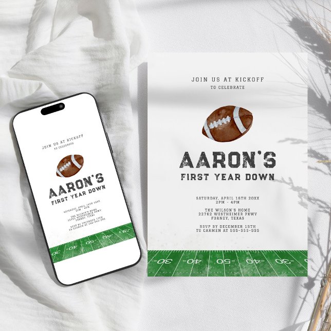 Invitación Primer año del primer cumpleaños del fútbol (Subido por el creador)