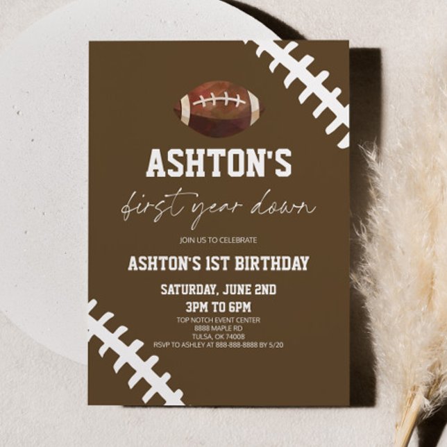 Invitación Primer año después, Fiesta de primer cumpleaños de (Subido por el creador)