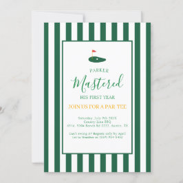 Invitación Primer año dominado, primer año, primer año, en un