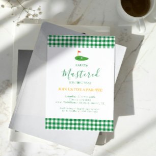 Invitación Primer año dominado, primer año, primer año, en un