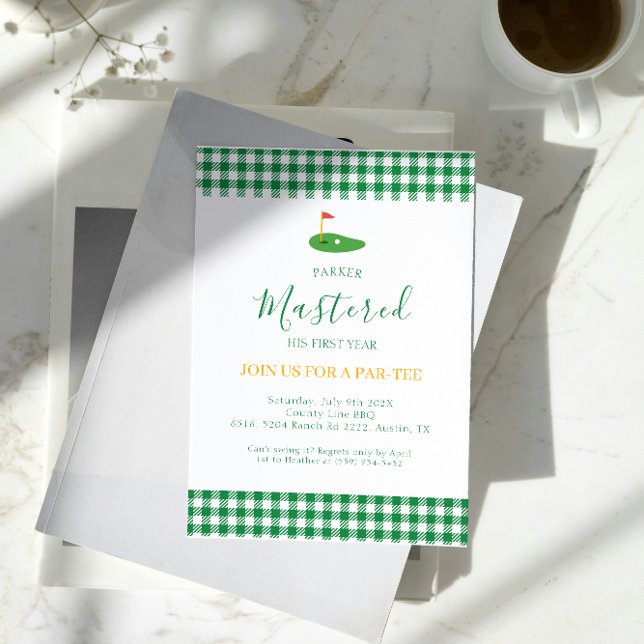 Invitación Primer año dominado, primer año, primer año, en un (Subido por el creador)