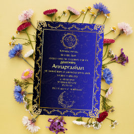 Invitación Primer bebé indio de arroz "Annaprashan"