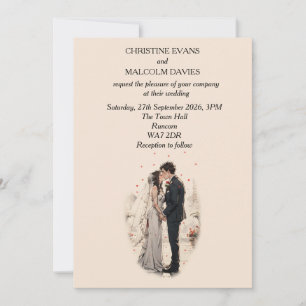 Invitación Primer Boda de besos