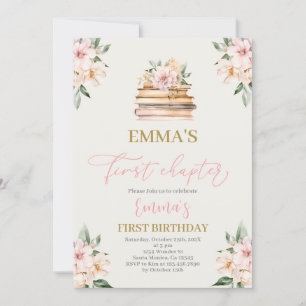 Invitación Primer capítulo Cumpleaños