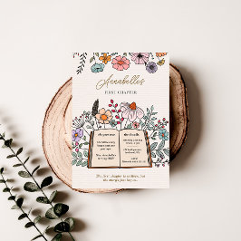 Invitación Primer capítulo del libro de cuentos de cumpleaños