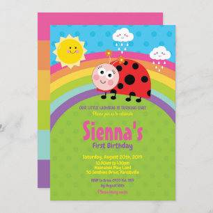 Invitación Primer Chica de Fiesta de cumpleaños con el arco i