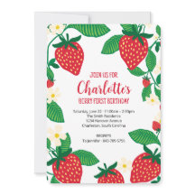 Primer cumpleaños con fresas extravagantes