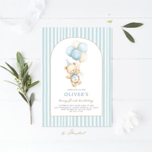 Invitación Primer cumpleaños de Beary