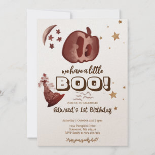 Invitación Primer cumpleaños de bebé de Halloween