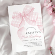 Primer cumpleaños de Bow Rosado