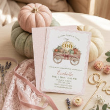Primer Cumpleaños de Calabaza, Niña de Encaje Rosa