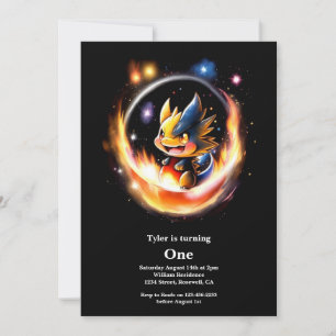Invitación Primer cumpleaños de Dragon