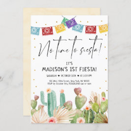 Invitación Primer cumpleaños de Fiesta Cactus Boho