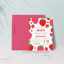 Primer cumpleaños de fresa Berry