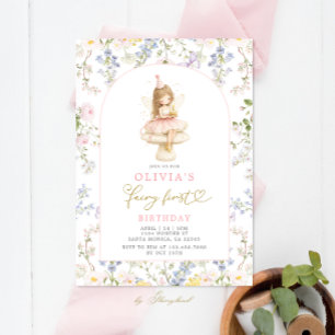 Invitación Primer Cumpleaños de Hada