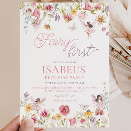 Invitación Primer Cumpleaños de Hada