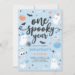 Invitación Primer cumpleaños de Halloween, año festivo