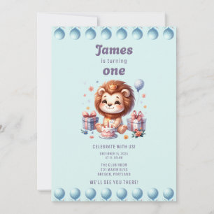 Invitación Primer cumpleaños de James