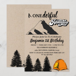 Invitación Primer cumpleaños de la aventura maravillosa de Ru