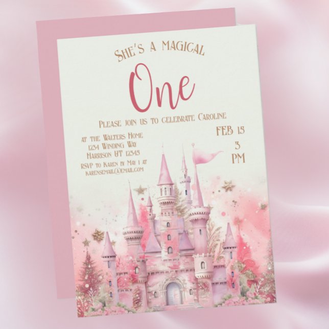 Invitación Primer cumpleaños de la fantástica Princesa de Inv (Subido por el creador)