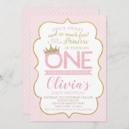 Invitación Primer cumpleaños de la Princesa