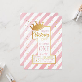Invitación Primer cumpleaños de la Princesa
