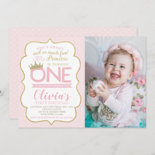 Invitación Primer cumpleaños de la Princesa