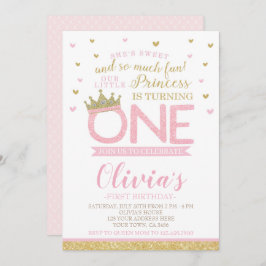 Invitación Primer cumpleaños de la Princesa