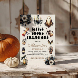 Invitación Primer cumpleaños de Little Ghoul